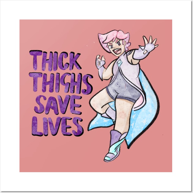 Thick Thighs Save Lies Wall Art by Aymzie94